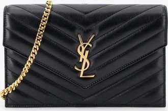 Saint Laurent Borsa a tracolla in pelle con logo Cassandre in metallo - SAINT LAURENT - gender_Woman
