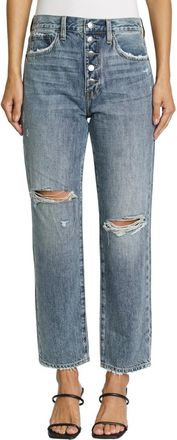 Pistola Denim Charlie Straight Jean In Destructed Pulse