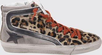 Golden Goose Sneakers Slide Golden Goose in cavallino animalier e camoscio used