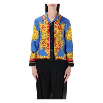 Versace Shirts, female, Multicolor, Size: XS Shirt Print The Sun