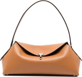 Toteme T-Lock Grained Leather Shoulder Bag