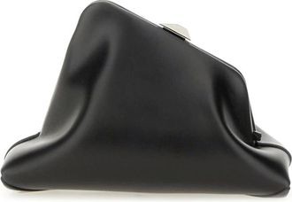 The Attico Day Off Small Leather Clutch - Dames - Tassen - Zwart - Maat: ONE Size Leer