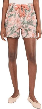 Free People Moxie Printed Shorts Womens Shorts Watermelon Combo : 28 3, Cotton