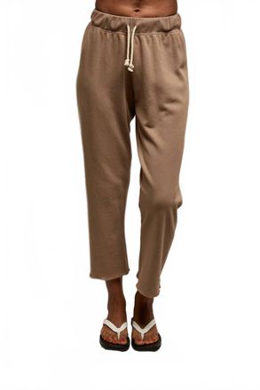 perfectwhitetee Jamaica Beach Fleece Pants In Mocha