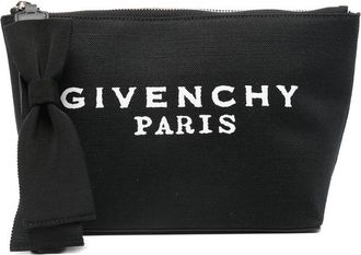Givenchy Bow-detailed Logo Clutch Bag