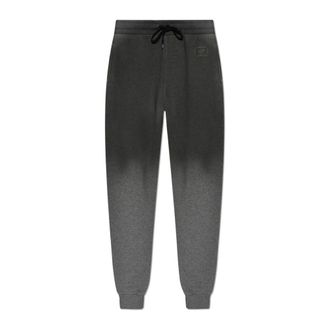 Moschino Sweatpants, male, Gray, Size: 2XL Sweatpants with Embroidered Logo