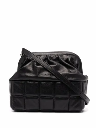 Vic Mati&eacute; Gewatteerde clutch - Zwart