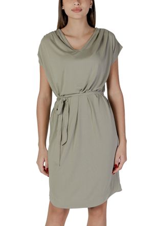 b.young Womens Casual Vneck Mini Dress Short Sleeve - Grey - Size X-Small