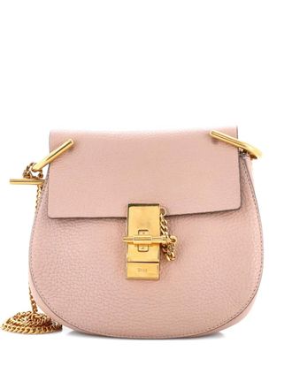 Chloé Drew Leather Mini crossbody bag - Pink