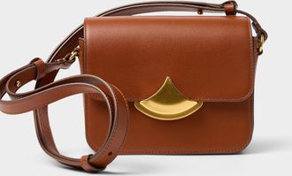 Sessun Womens Diviluz caramel smooth leather crossbody bag