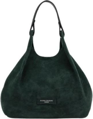 Gianni Chiarini DUA Tote Bag - Dames - Shoppers - Groen - ONE Size - Leer - Tassen