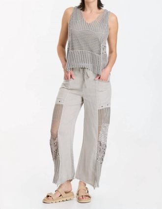 Xcvi Larina V-Neck Tank Top In Mist Pigment