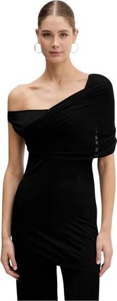 Rick Owens Dames, Blouses & Shirts, Zwart, Maat: M Viscose