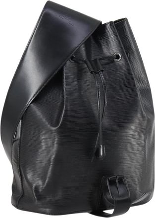 Louis Vuitton Sac A Dos Drawstring Backpack Epi Leather Black Leather Bag (Pre-Owned)
