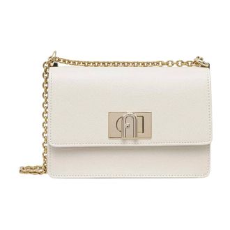 Furla 1927 Mini Crossbody 20 - Dames - Tassen - Beige - Maat: ONE Size Leer