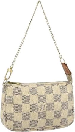 Louis Vuitton Pre-owned Mini Bags, female, White, Size: ONE SIZE Pre-owned Accessory Pouch