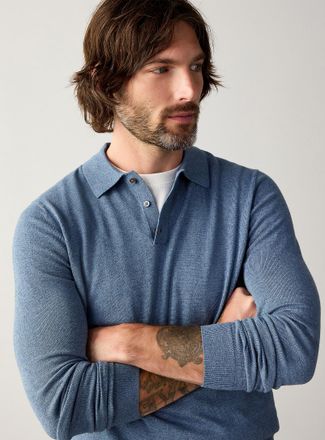 Le 31 Mens Modal knit Polo Shirt