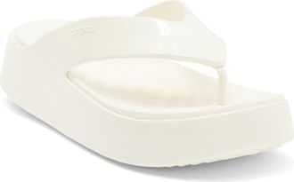 Crocs Getaway Platform Flip Flop in Chalk at Nordstrom Rack, Size 10 Womens / 8 Mens