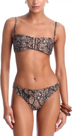Kobi Halperin Arianna Bikini Top And Hunter Bikini Bottom Set In Snake Print