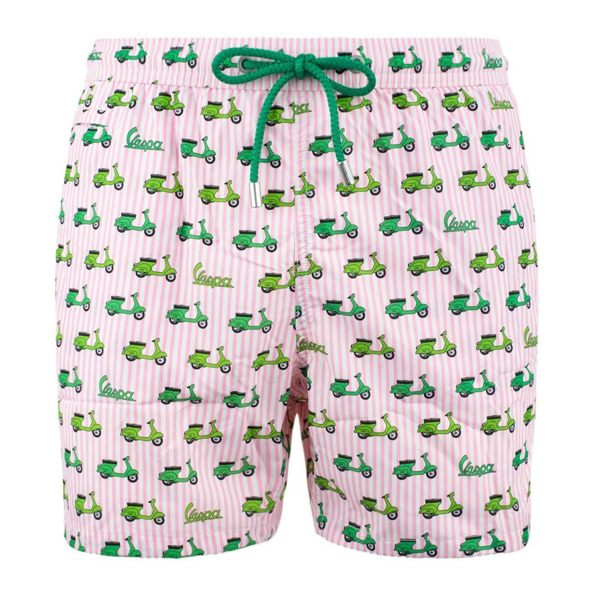 MC2 Saint Barth Lighting Swimsuit In Lightweight Fabric With Vespa