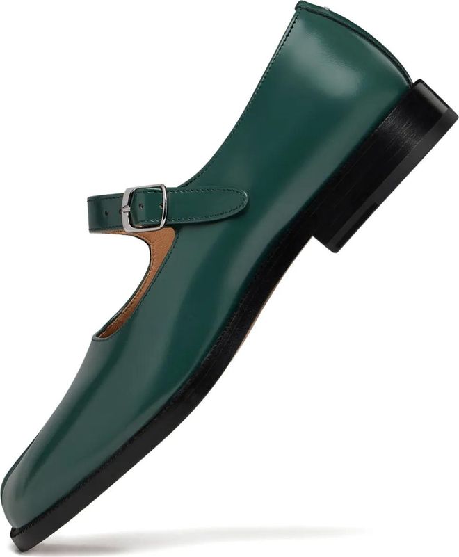 Tabi mary-jane brushed leather - Green