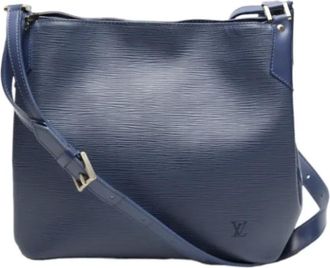 Louis Vuitton Tweedehands leren Louis Vuitton tassen - Dames - Vintage Schoudertas - Blauw - ONE Size - Vintage