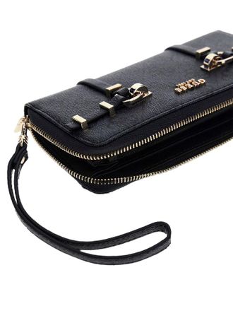 Guess Womens Wallet Coal Logo Polyurethane Bags