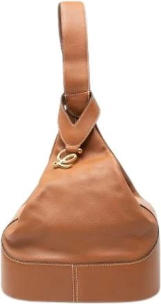Loewe Pre-owned Handbags, female, Brown, Size: ONE SIZE Pre-owned Leather Backpack