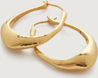 Monica Vinader Gold Deia Medium Hoop Earrings