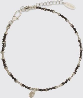 Brunello Cucinelli Cavigliera regolabile in argento 925 con cristalli