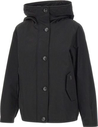 Woolrich Jassen, Dames, Zwart, S, Katoen, All Weather Jkt 3in 1