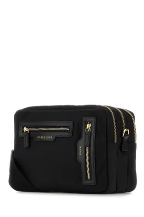 Anya Hindmarch Womens Black Econyl&acirc; Tiro Crossbody Bag Borse A Tracolla