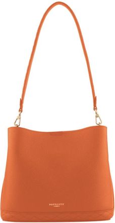 Pourchet Manhattan - GM Besace - Dames - Schoudertassen - Oranje - ONE Size - Leer - Tassen