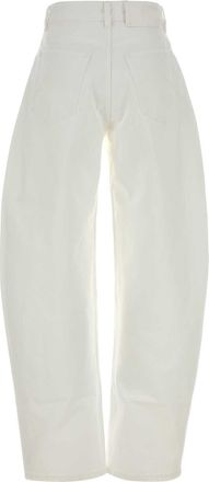 Alaia Round Jeans - White