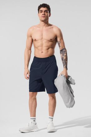 Alo | 9 Repetition Short in Navy Blue, Size: Small