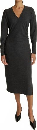 Nation Ltd Sandrine Midi Dress In Heather Charcoal