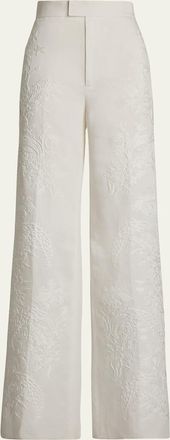 Ralph Lauren Collection Dean Paisley Wide Leg Pants