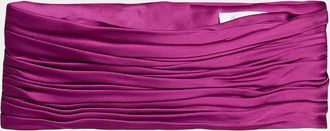 Valentino Garavani Ruched Satin Cummerbund Waistband