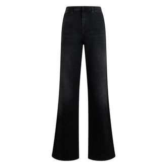 Gucci Jeans, Dames, Zwart, W25, Katoen, High-waisted Flared Jeans