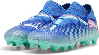 Puma Fussballschuh PUMA FUTURE 7 PRO FG/AG, Gr. 44,5, blau (blaumazing, puma wei&szlig;, electric peppermint), Synthetik, Schuhe Fussballschuh, f&uuml;r Rasenpl&auml;tze