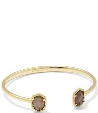 Kendra Scott Womens Daphne Frame Cuff Bracelet In Gold Taupe Mother Of Pearl