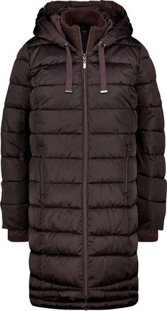 Monari Elegante cappotto trapuntato - - Coats - Donna - Marrone - S