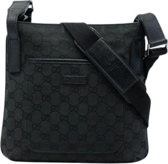 Gucci Pre-owned Vintage Crossbody Tas - Dames - Pre-owned - Zwart - Maat: ONE Size Leer