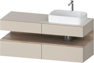 Duravit Qatego Consola Mueble Bajo Lavabo, 2 Extensiones, 2 - Duravit