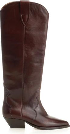 Isabel Marant Denvee-GZ Leren Texaanse Laars - Dames - Cowboylaarzen - Bruin - 38 EU - Leer - Schoenen