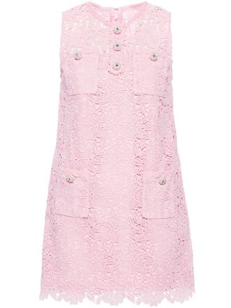 Self Portrait A-line lace minidress - Pink