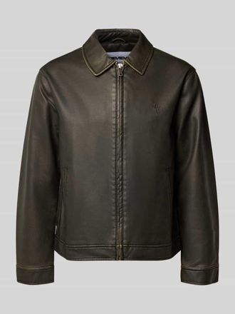 Review Jacke aus Vintage PU (Lederoptik) Shacket Schnitt in Black, Gr&ouml;&szlig;e XXL