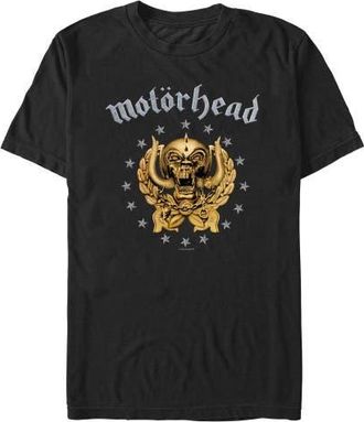Mot&ouml;rhead Mens Motorhead Golden Snaggletooth T Shirt in Black at Nordstrom, Size Xxx-Large