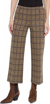 Lyss&eacute; Marceline Crystal Embellished Crop Pant In Brit Brushed Plaid