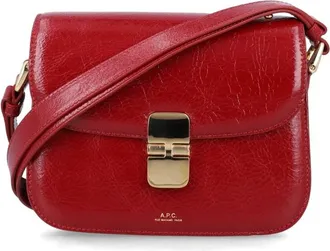 A.P.C. Grace Small Shoulder Bag Red